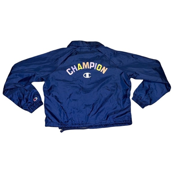 Champion Jackets & Blazers - CHAMPION Pastels Navy Jacket, Small (Youth Large)